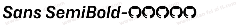 Sans SemiBold字体转换